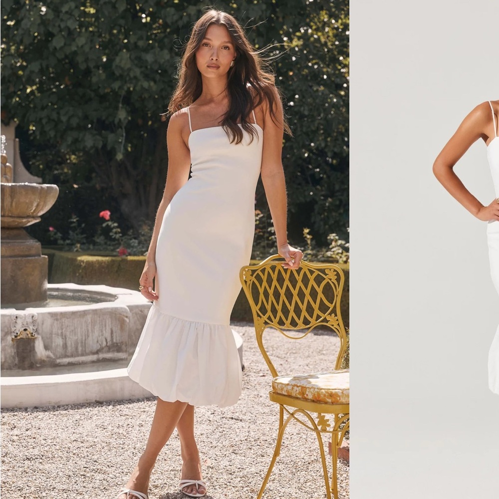 Elegant White ASTR Dress